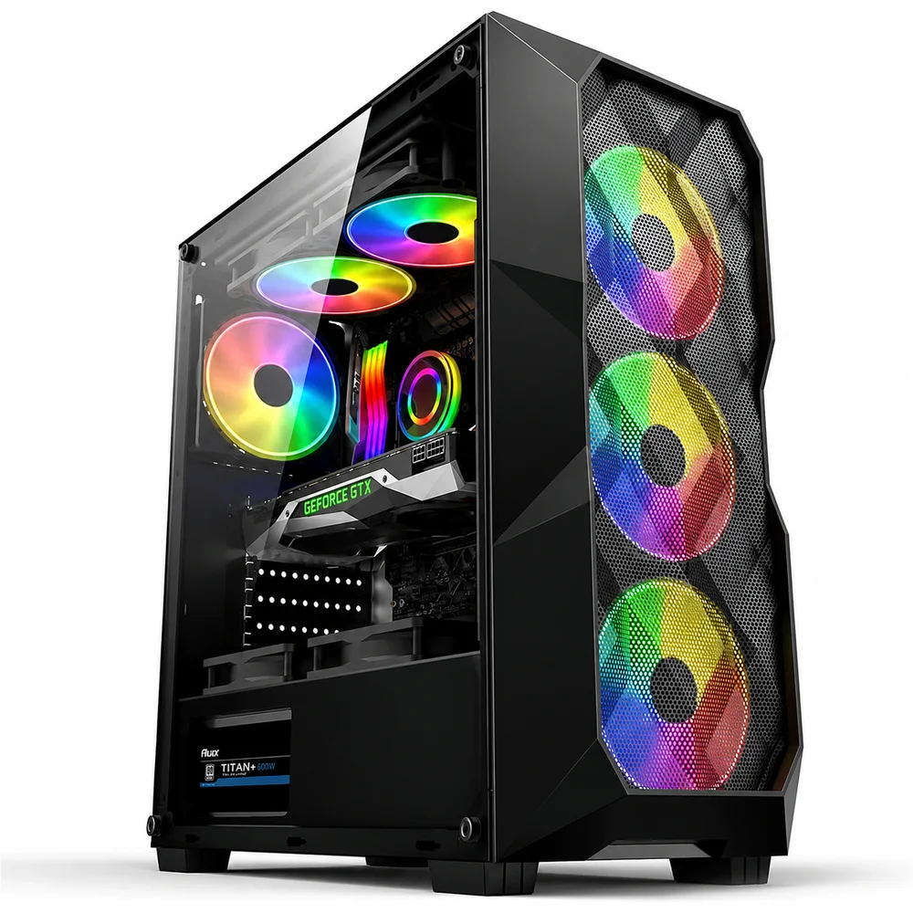PC Gamer Intel Core I3 13100f, Rx 6600, 16gb Ddr4, SSD 480GB, 600w 80 Plus, PCrx015-e.