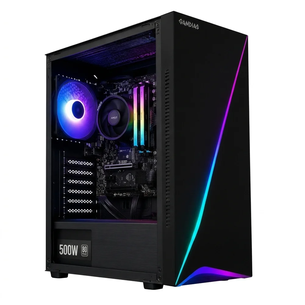 PC Gamer Ryzen 5 5600g, 16gb Ddr4, SSD 480GB, 500w 80 Plus, Fgl 2023: Fetexas