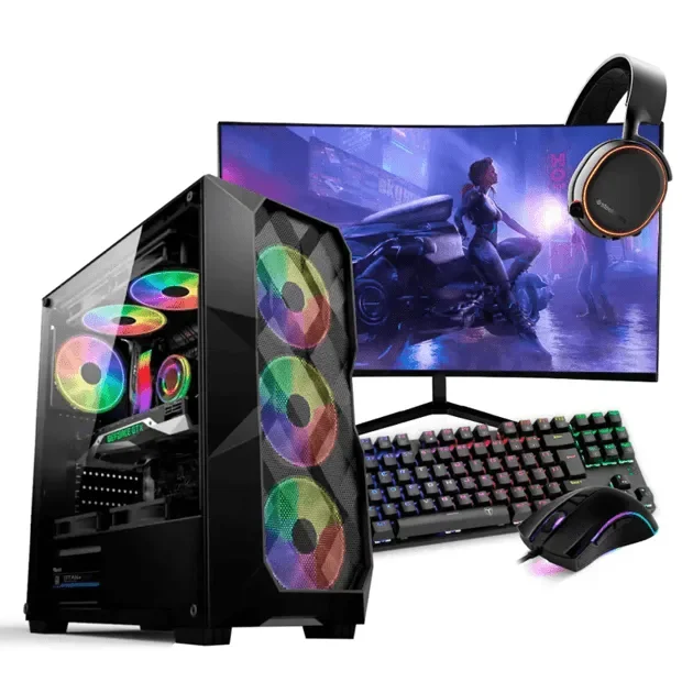 PC Gamer Completo Ryzen 5 5500, Rx 6600, 16gb Ddr4, SSD 480GB, 600w 80 Plus, PCrx009-e.