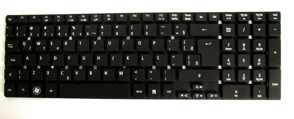 Teclado Para Acer Aspire E1-572 Pk130n41a30 E5-571 E1-522 Br 5830t Preto Portugues Br