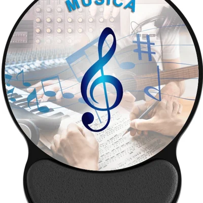 Mouse Pad Ergonômico - Office Música