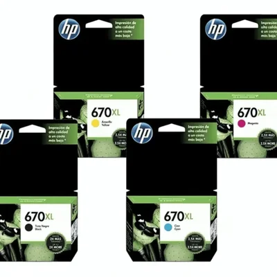 Cartucho De Tinta Hp 670xl Kit Cz117ab Kit Deskjet 4615 4625 5525