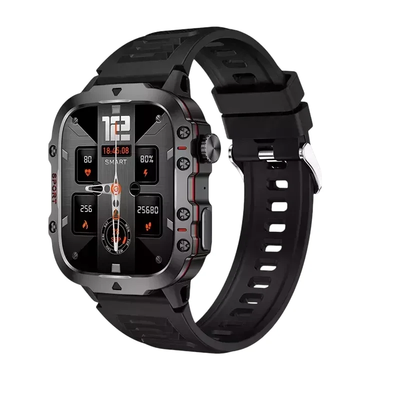 Smartwatch Masculino Lige 3atm Bluetooth Call Smartwatch Militar Preto.