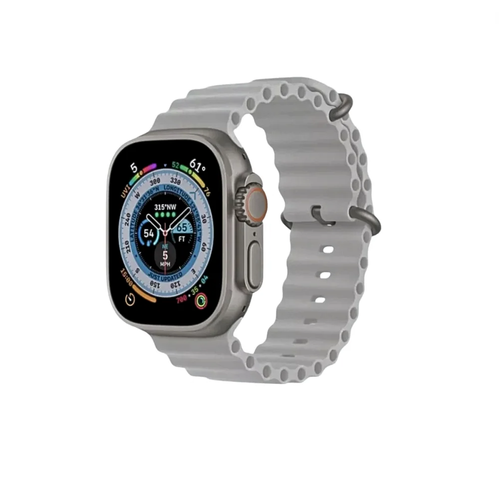 Smartwatch 49mm Nfc Ultra 8+, Gps, Chamadas E Monitoramento Cor:cinza