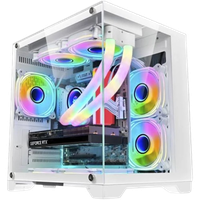 Gabinete Gamer Aquario Branco Micro W305 - Kmex