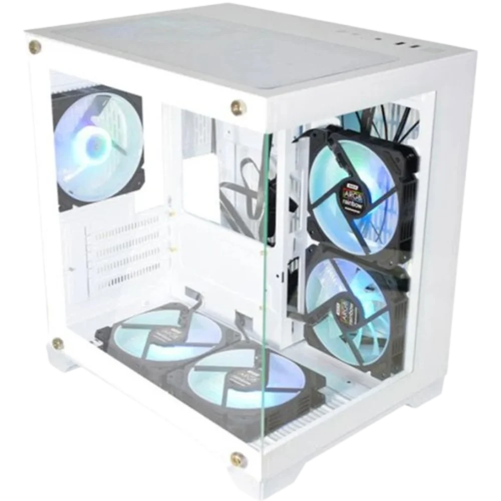 Imagem 2 de 5 do produto Gabinete Gamer Branco Micro W305 - Kmex