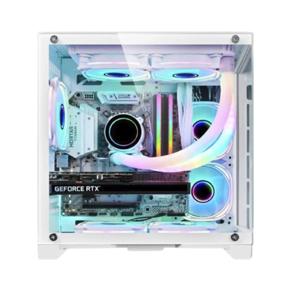 Imagem 3 de 5 do produto Gabinete Gamer Branco Micro W305 - Kmex