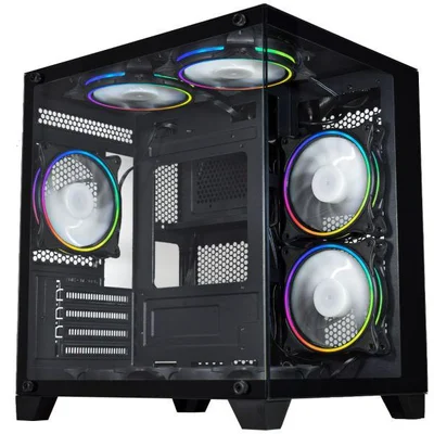 Gabinete Gamer Aquário K-mex Micro Iii Gc-0305 - Usb 3.2 - M-atx - Preto - Cg0305rh001cb0x
