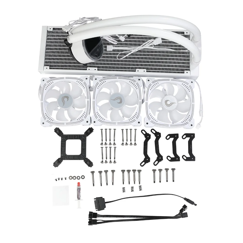 Imagem 5 de 5 do produto Water Cooler Rise Mode Aura Ice 360mm - ARGB - Branco - Rm-wai-03-aRGB.