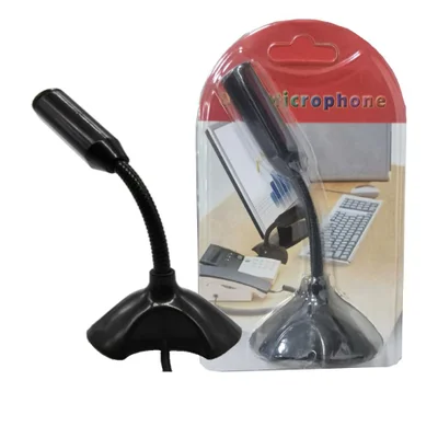Microfone De Mesa - Conector Usb - Tripé Ajustável - Preto - M-306