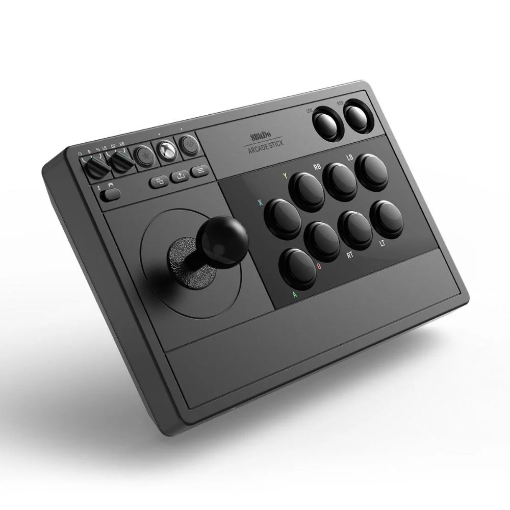 Controle 8bitdo Arcade Stick - 2.4ghz, Bluetooth, Usb-c - Para XBOX PC - Joystick E Gamepad - Preto