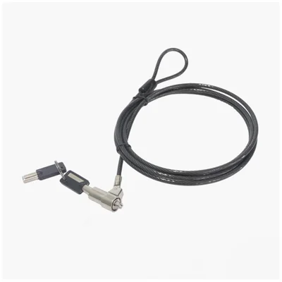Cabo De Segurança Noble Com Chave - C3tech - 1.8m - Preto - Cs-50 - 440160220100