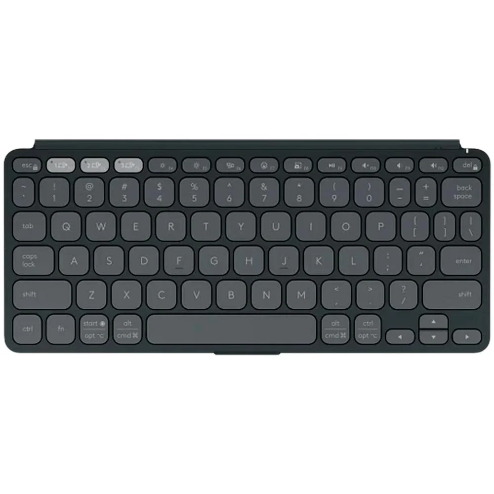 Imagem 2 de 5 do produto Teclado Sem Fio Portátil Logitech Keys-to-go 2 Bluetooth Gra