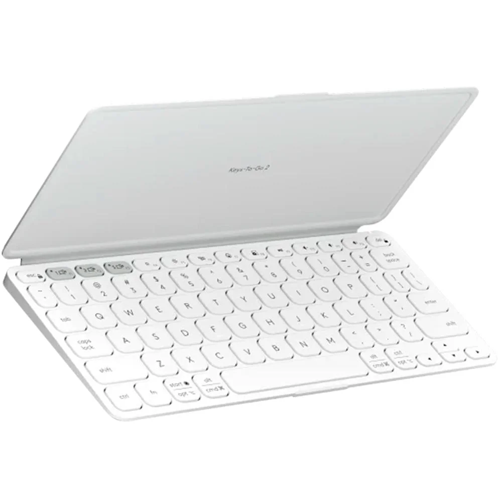 Imagem 5 de 5 do produto Teclado Sem Fio Portátil Logitech Keys-to-go 2 Bluetooth Branco Us - 920-012919