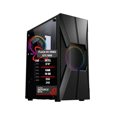 PC Gamer I7 4° Memória 16gb Ddr3 Gtx 1660 SSD 240GB