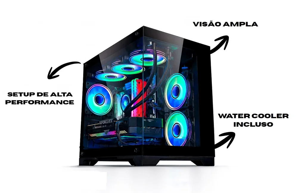 PC Gamer Alligator Shop Amd Ryzen 5 5500, Geforce RTX 3060 12gb, Memória 16gb Ddr4, SSD 480GB - view 3
