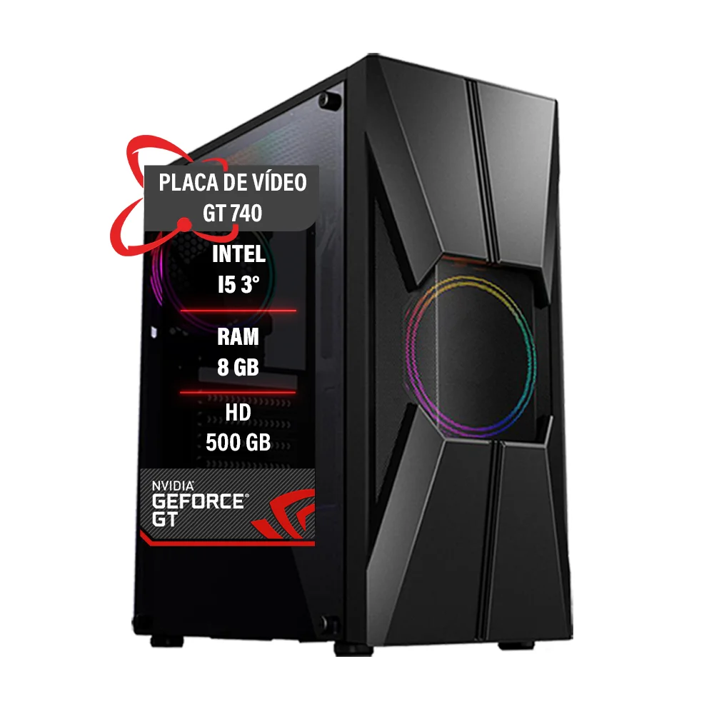 PC Gamer Intel Core I5 3° Hd 500gb Gt 740 Memória 8GB Ddr3