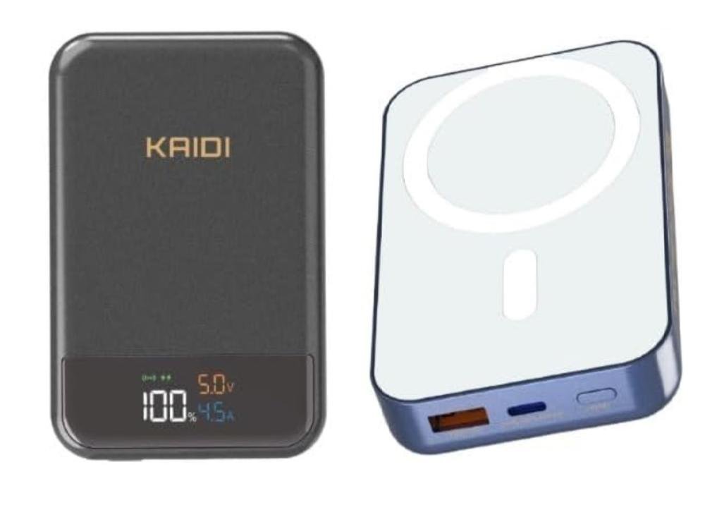 Power Bank Portátil Magnético Magsafe Turbo 10.000mah Kaidi Cinza