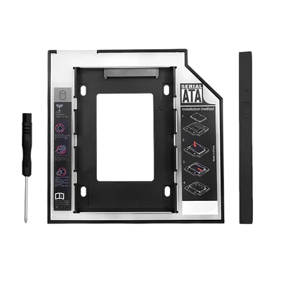 Case Adaptador Caddy 9.5mm Para Hdd Ou SSD 2.5” Em Notebook