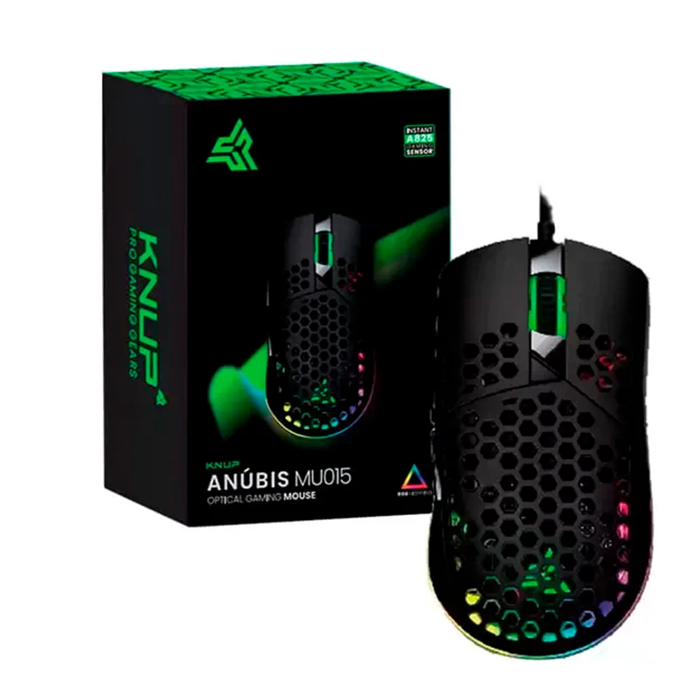 Imagem 4 de 5 do produto Mouse Gamer Anúbis 12800 Dpi 7 Botões LED RGB Knup - Kp-mu015