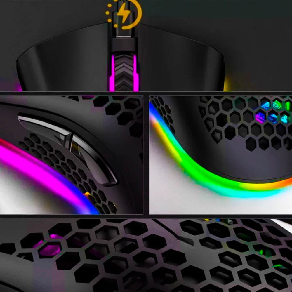 Imagem 5 de 5 do produto Mouse Gamer Anúbis 12800 Dpi 7 Botões LED RGB Knup - Kp-mu015