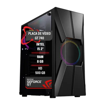 PC Gamer Intel Core I5 2° Hd 500gb Gt 740 Memória 8GB Ddr3