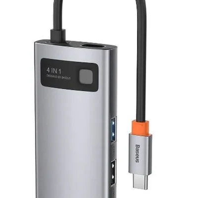 Hub Usb-c Baseus 4 Em 1 Dockstation HDMI 4k Thunderbolt