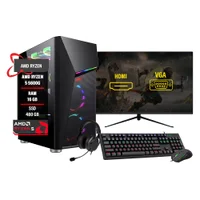 "PC Gamer Ryzen 5 5600g 16gb Ram Ddr4 SSD 480GB Monitor 24"""