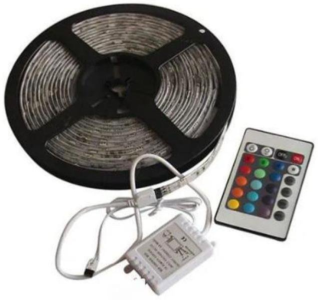 Fita De LED 5m RGB 12v 5050 + Controle