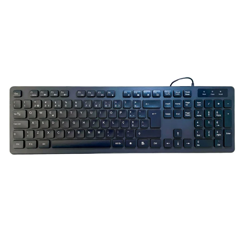 Imagem 3 de 4 do produto Kit Teclado e mouse Usb Layout Português De Portugal
