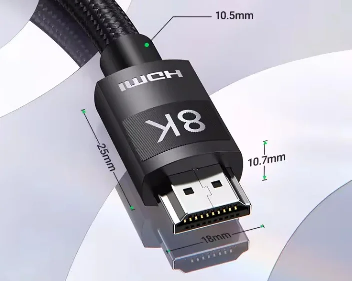 Imagem 4 de 5 do produto Cabo HDMI 2.1 8k 60hz 4k 120hz 2 Metros Hdr Dinamico