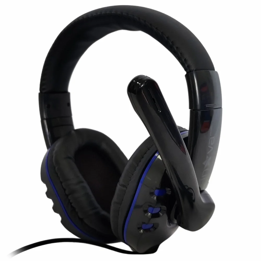 Fone De Ouvido Headset Gamer Stereo Alta Qualidade Anti-ruídos Com Microfone Azul