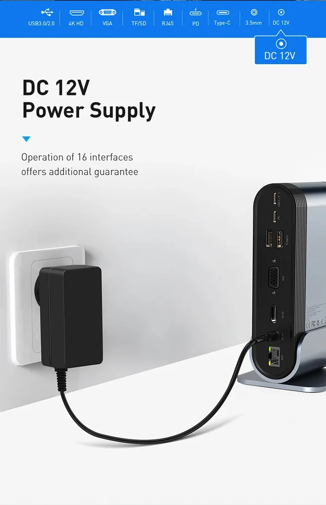 Imagem 4 de 5 do produto Hub Usb-c Baseus 16 Em 1 Dockstation