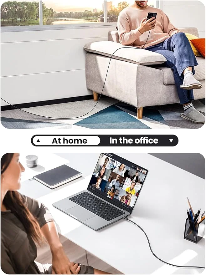 Imagem 3 de 5 do produto Ugreen Cabo De Carregamento 2.0 Usb C Para Usb C 2m - Preto