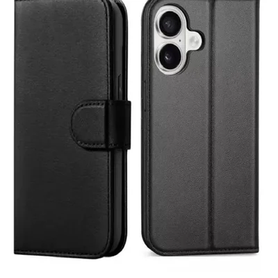 Capinha Capa Carteira Flip Luxo Para Iphone 16 Plus