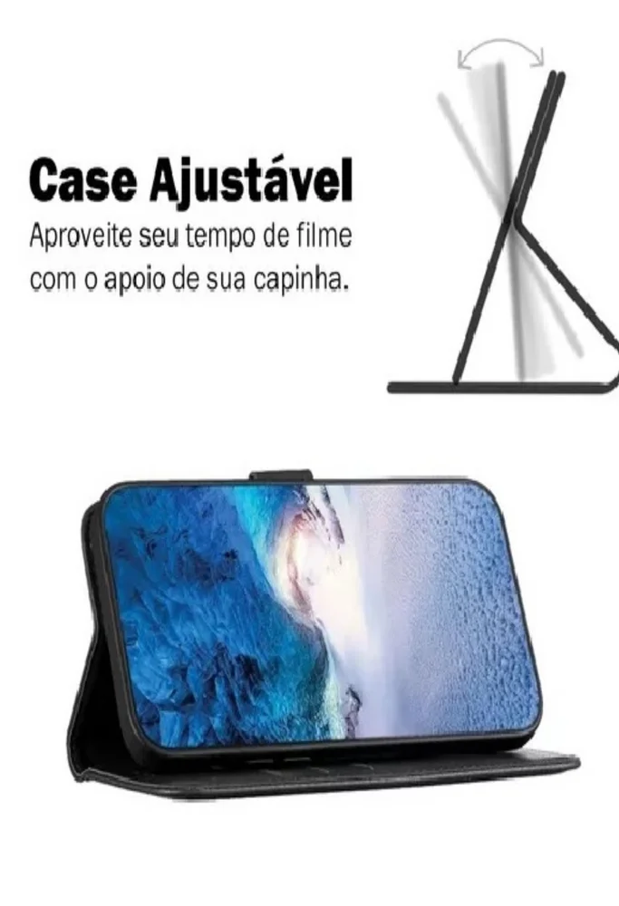 Imagem 3 de 5 do produto Capinha Capa Carteira Flip Luxo Para Iphone 16 Pro Max