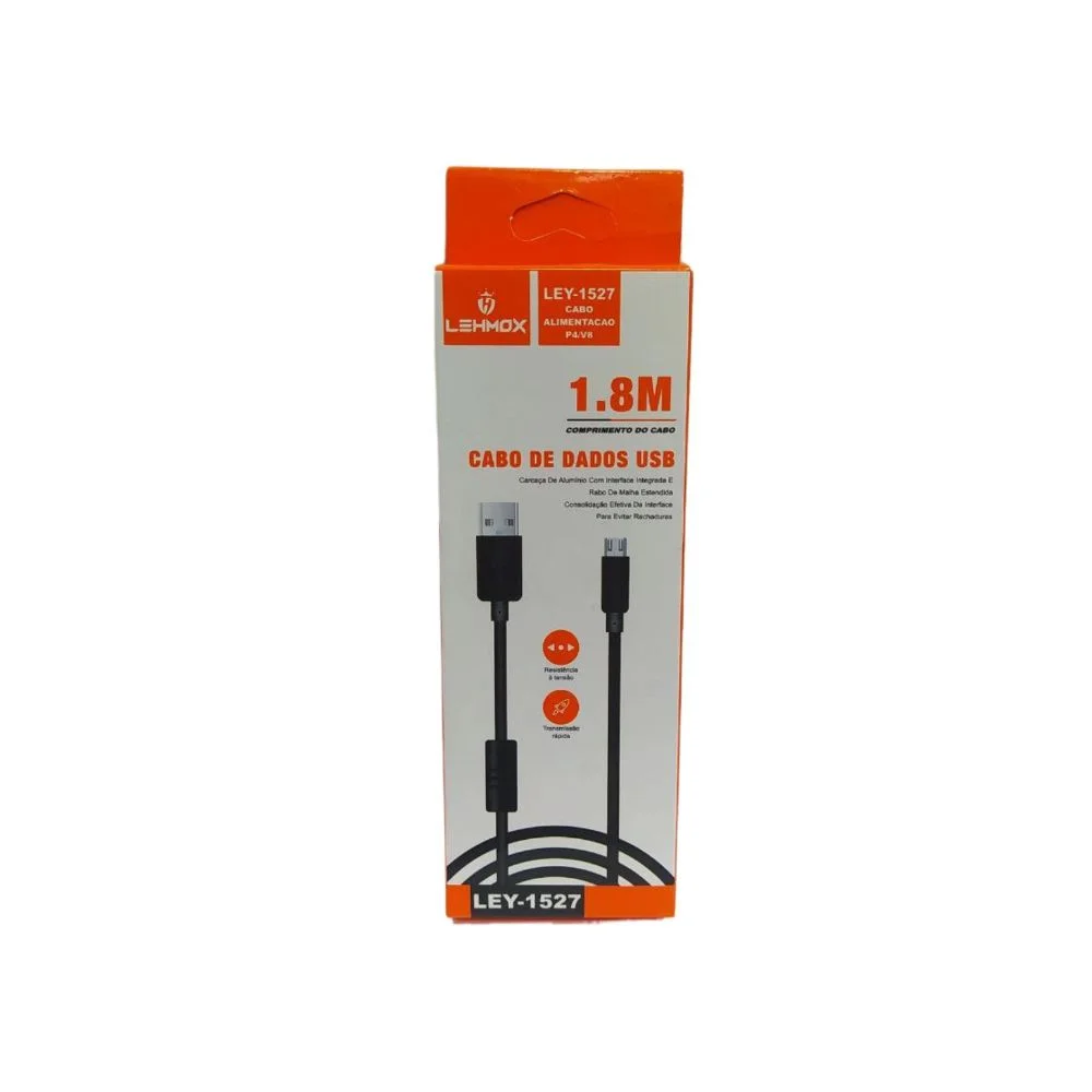Imagem 3 de 3 do produto Cabo De Dados Usb X Micro Usb 1.8m - Lehmox.