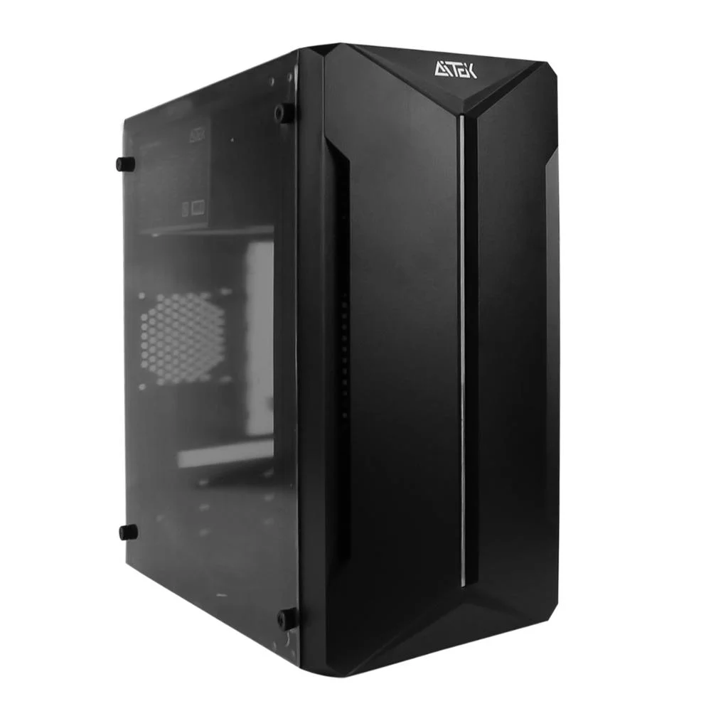 Gabinete Para Computador, Fonte Integrada 230w, 2 Entradas Usb, Lateral Transparente, Home Office, Envio Rápido