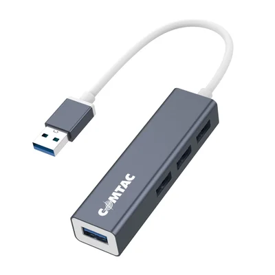 Hub Comtac Usb 3.0 De 4 Portas Em Alumínio Cinza 5gbs 24129396