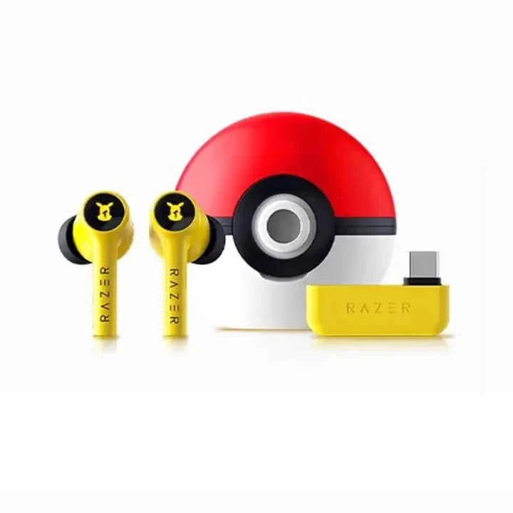 Fone De Ouvido Gamer Hyperspeed Razer Pikachu Edição Limitada, RGB, Bluetooth, Com Adaptador Para PC, XBOX, Ps5, Mac