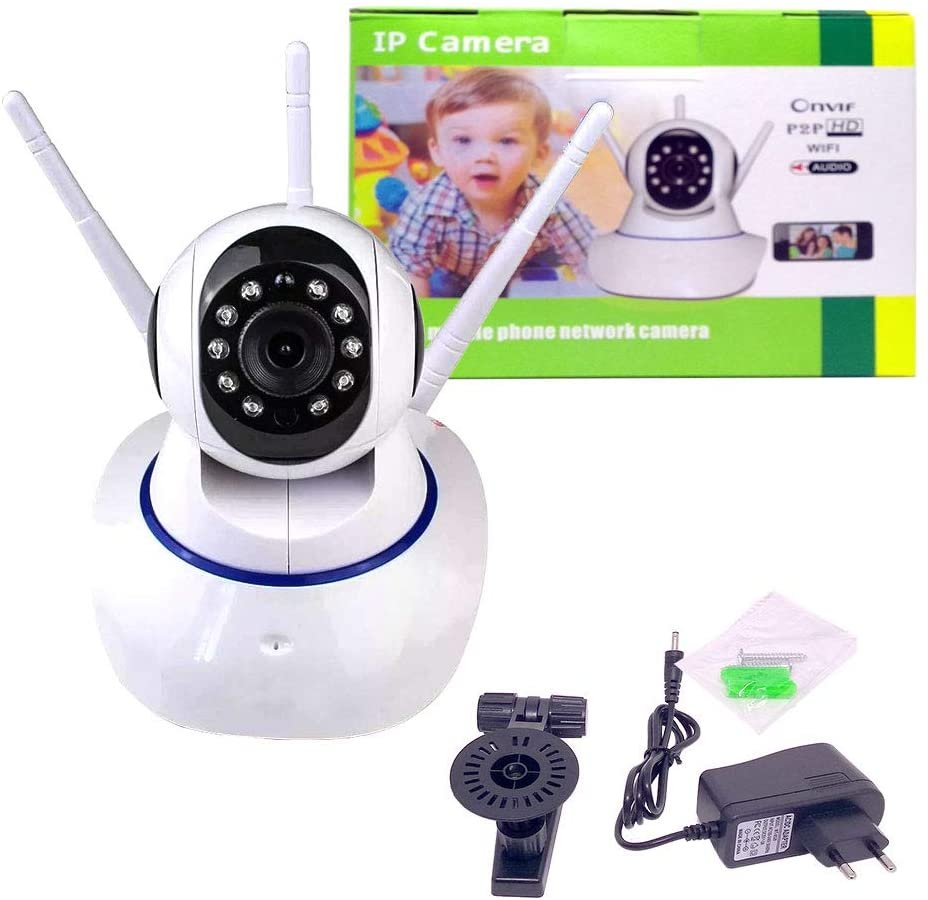 Câmera Ip Wifi 360 Onvif 3 Antenas Yoosee