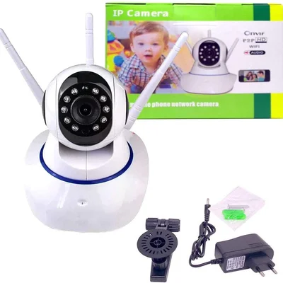 Câmera Ip Wifi 360 Onvif 3 Antenas Yoosee