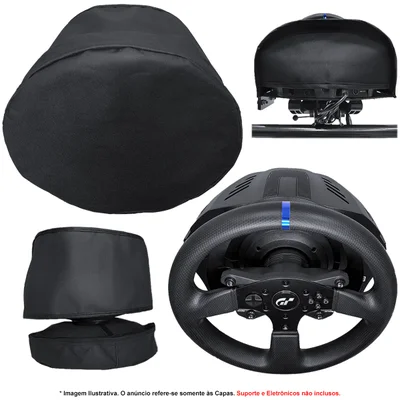 Kit Capas Protetoras Qualicapas Compatíveis C/ Volante E Base T300rs Gt Edition Simulador Gamer Thrustmaster