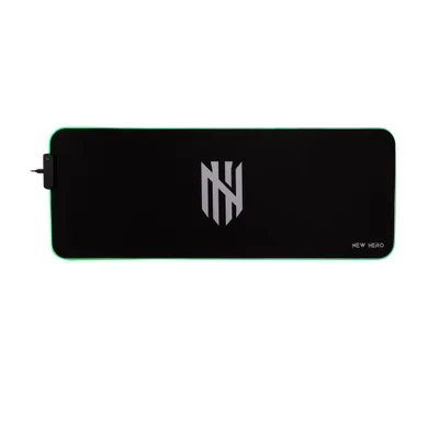 Mousepad Gamer New Hero Rapid, RGB, Extra Grande, 80x30cm, Preto
