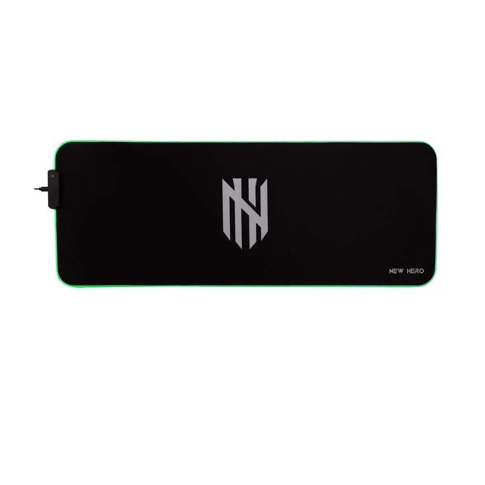 Mousepad Gamer New Hero Rapid, RGB, Extra Grande, 80x30cm, Preto Mousepad Gamer New Hero Rapid, RGB, Extra Grande, 80x30cm, Preto