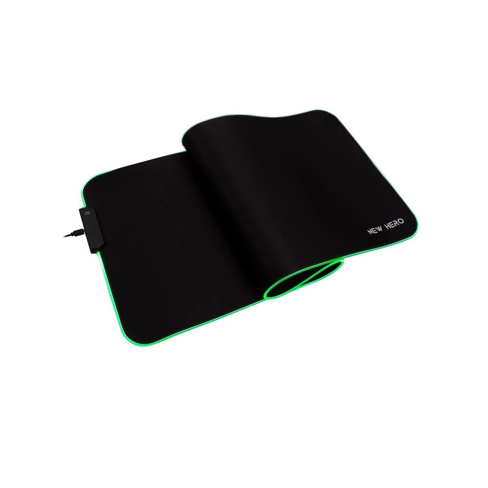 Mousepad Gamer New Hero Rapid, RGB, Extra Grande, 80x30cm, Preto Mousepad Gamer New Hero Rapid, RGB, Extra Grande, 80x30cm, Preto