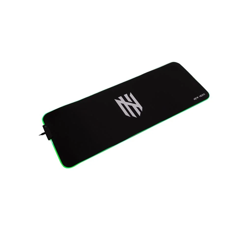 Mousepad Gamer New Hero Rapid, RGB, Extra Grande, 80x30cm, Preto Mousepad Gamer New Hero Rapid, RGB, Extra Grande, 80x30cm, Preto