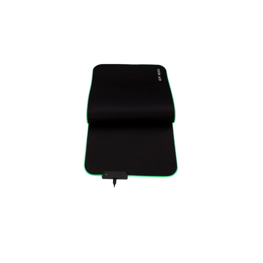 Mousepad Gamer New Hero Rapid, RGB, Extra Grande, 80x30cm, Preto Mousepad Gamer New Hero Rapid, RGB, Extra Grande, 80x30cm, Preto