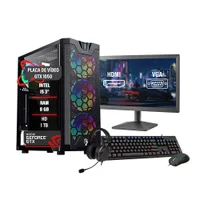 PC Gamer Completo I5 3° Gtx 1050 Ram 8GB Hd 1TB SSD 120GB