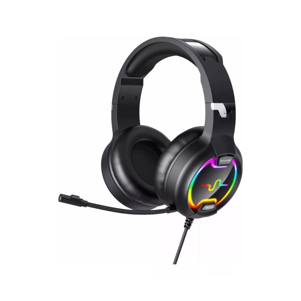 Imagem 2 de 3 do produto Fone Headset Gamer Dapon Over-ear H01d RGB Preto - H01d